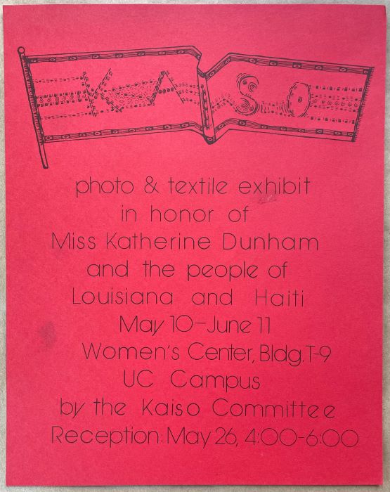 Katherine Dunham Flyer